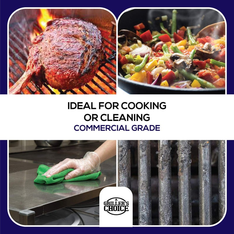 Grillers Choice التجارية مقعد من الفولاذ المقاوم للصدأ مكشطة مريح القبضات مكشطة أداة المطبخ مكشطة الغذاء مكشطة المعجنات مكشطة - Image 5